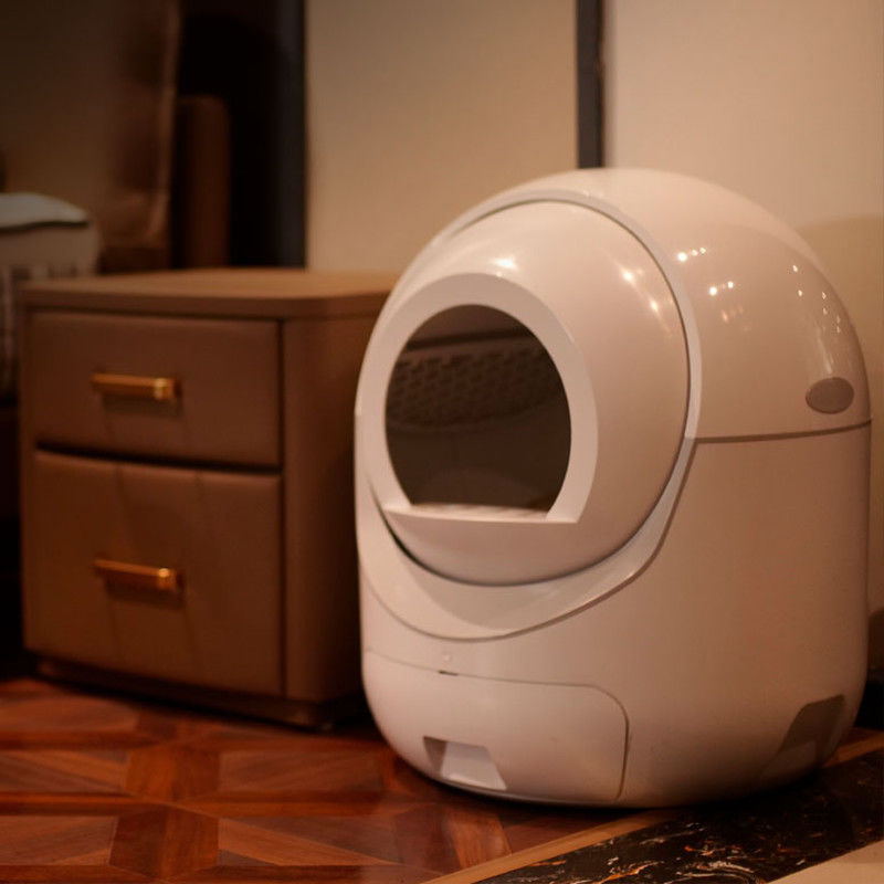 Caja de arena para gatos totalmente automática con desodorante eléctrico y totalmente cerrada