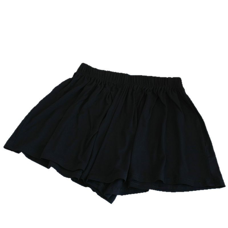 Falda-pantalón informal holgado de cintura alta para mujer