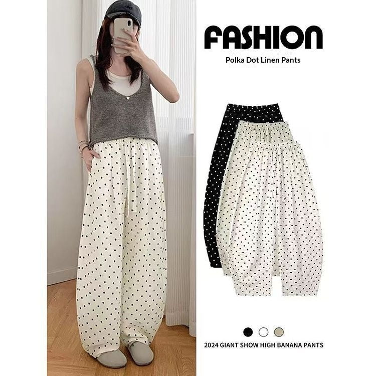 Pantalones rectos de cintura alta transpirables para mujer con cordón ajustable