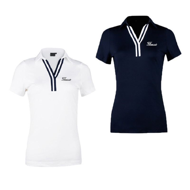 Golf Apparel Women's Tops Slim-fit Breathable Quick-drying Tops For Ladies