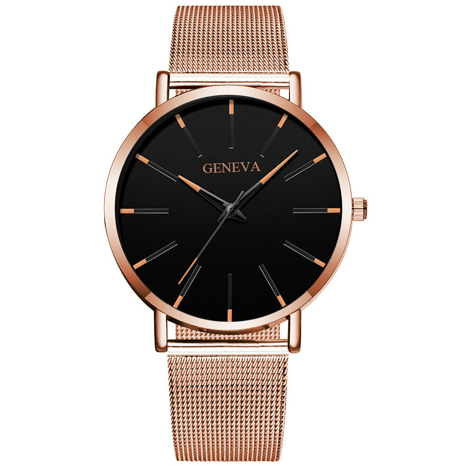 Business Net Belt Quartz Watch