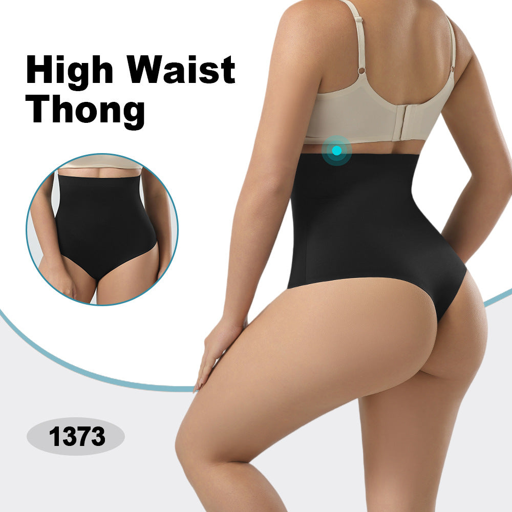 Tanga de tiro medio y alto sin costuras para control de abdomen y modelado corporal