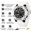 Reloj cronógrafo luminoso de doble pantalla para estudiantes, ideal para senderismo.
