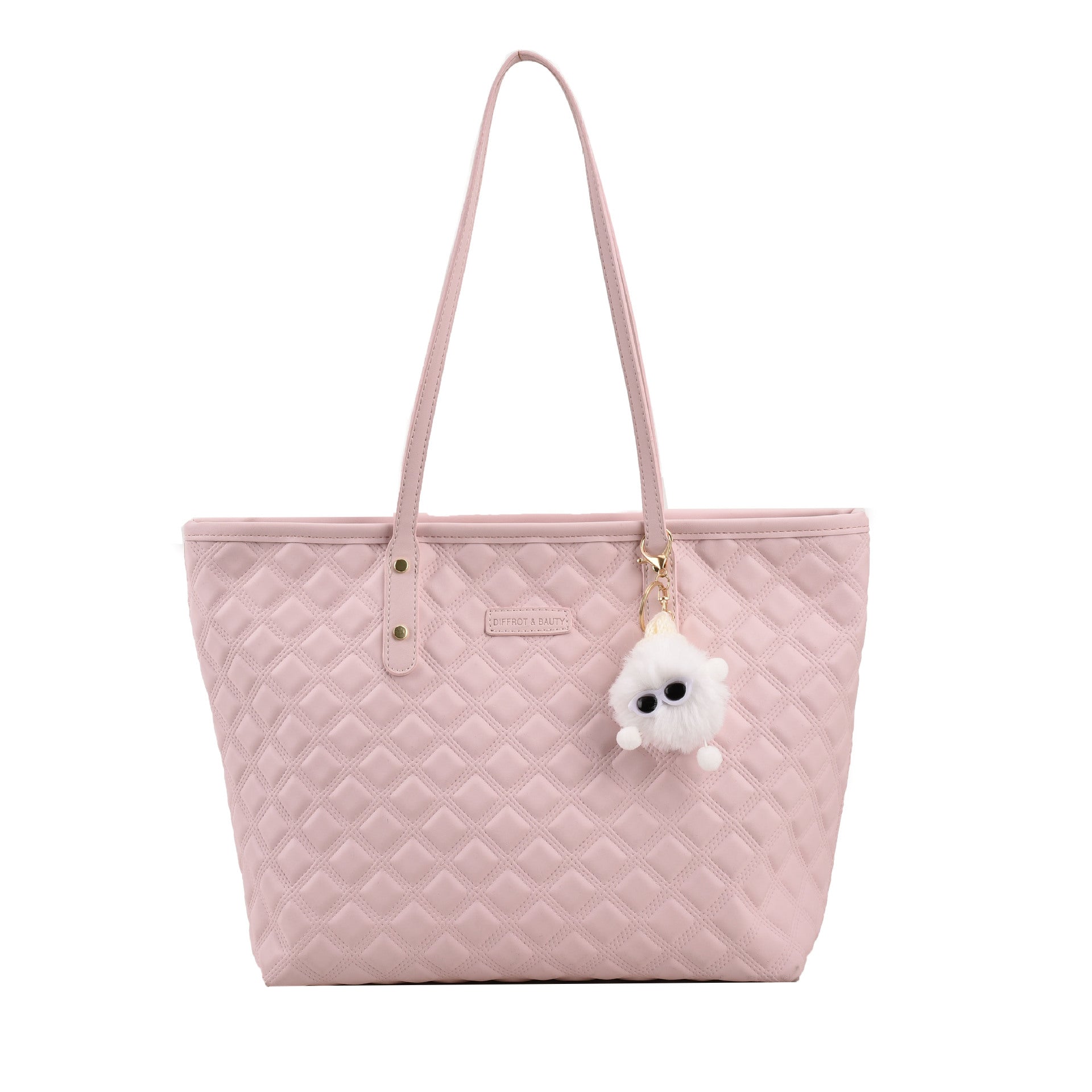 Bolso de hombro para uso diario con estampado de cuadros de diamantes