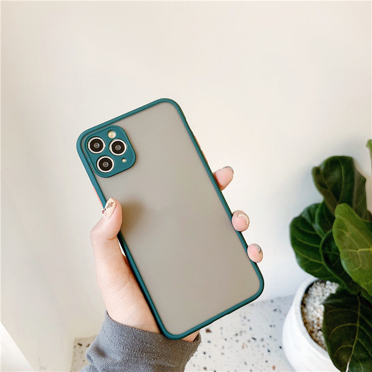 Funda de teléfono transparente esmerilada