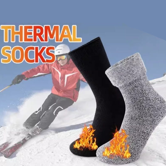 Dos pares de calcetines térmicos de invierno unisex para abrigarte y protegerte del frío.
