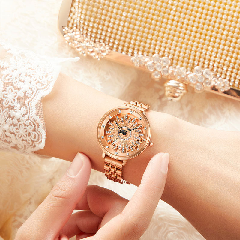 Reloj de cuarzo elegante y de moda para mujer