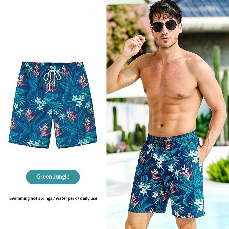 Shorts de playa holgados de secado rápido para parejas con estampado digital