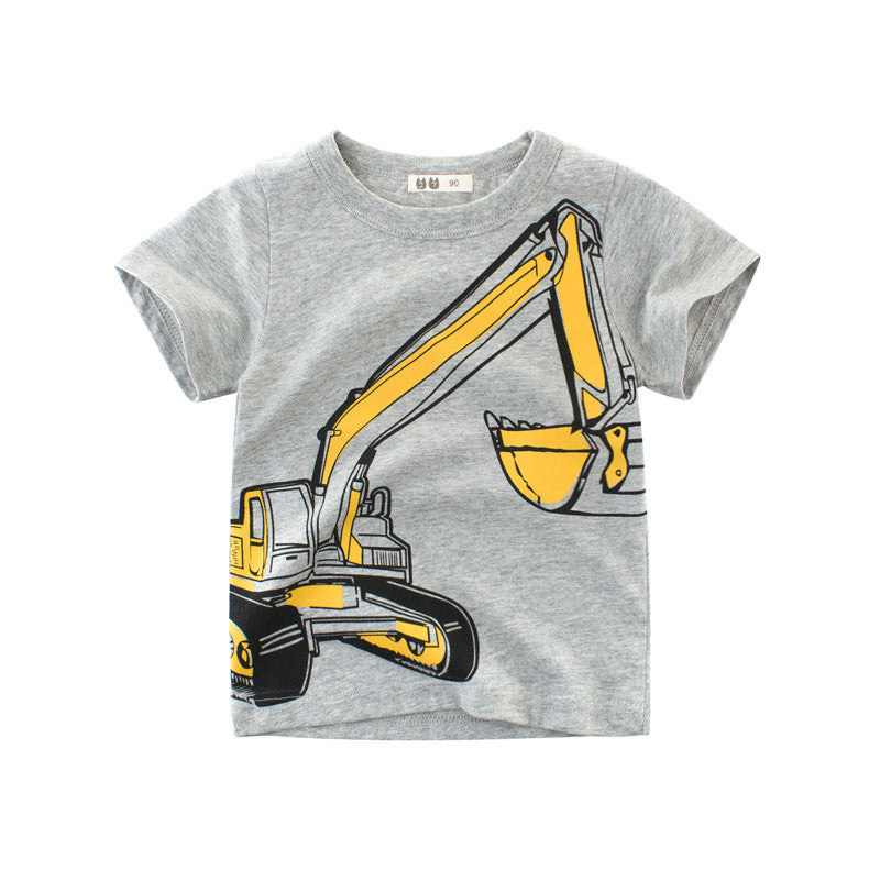 Camiseta de verano para niños, ropa coreana de manga corta para niños, ropa para bebés, venta directa de fábrica.