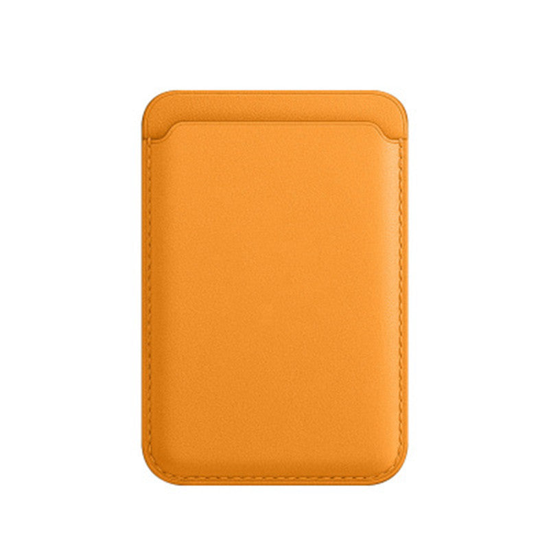 Compatible con Apple, funda protectora de cuero con bolsa para tarjeta magnética