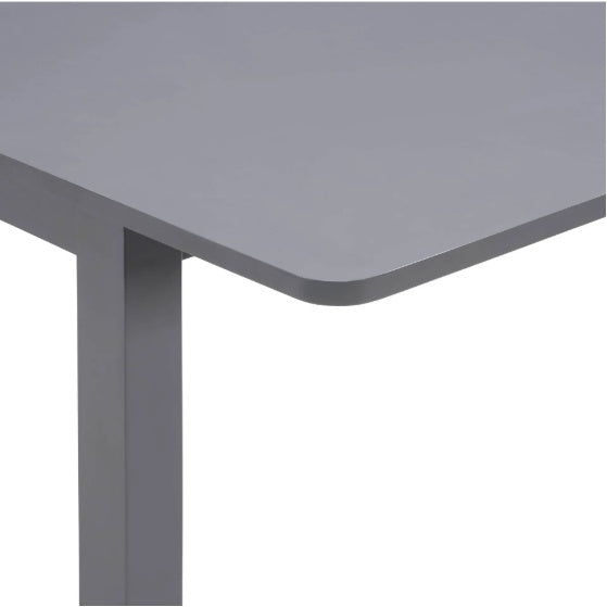 Mesa de comedor extensible de 59 pulgadas, moderna mesa de comedor para 4-8 personas, mesa de cocina de madera, comedor, oficina, sala de estar para espacios pequeños, gris oscuro