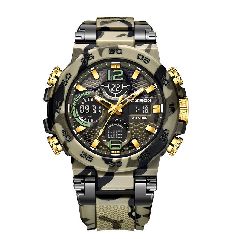 Reloj deportivo elegante y multifuncional con resistencia al agua.