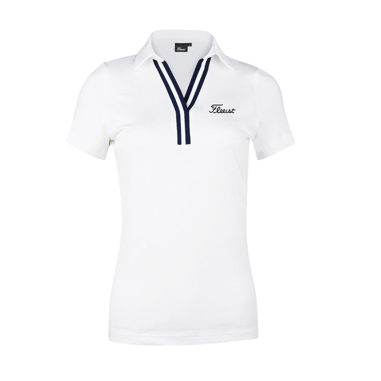 Golf Apparel Women's Tops Slim-fit Breathable Quick-drying Tops For Ladies