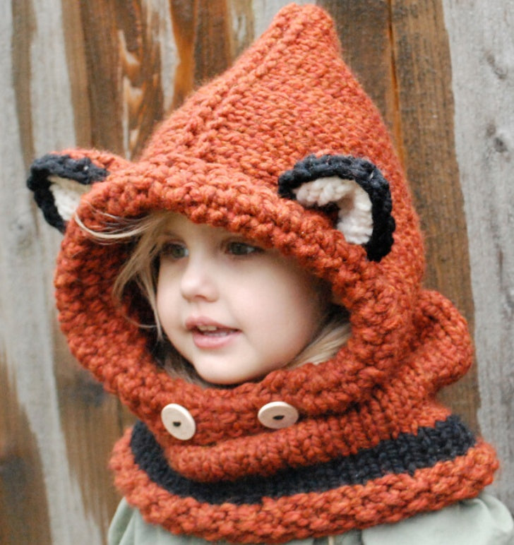 Gorro de lana para niños, tejido a mano, cálido, con orejeras, capa, para hombres y mujeres