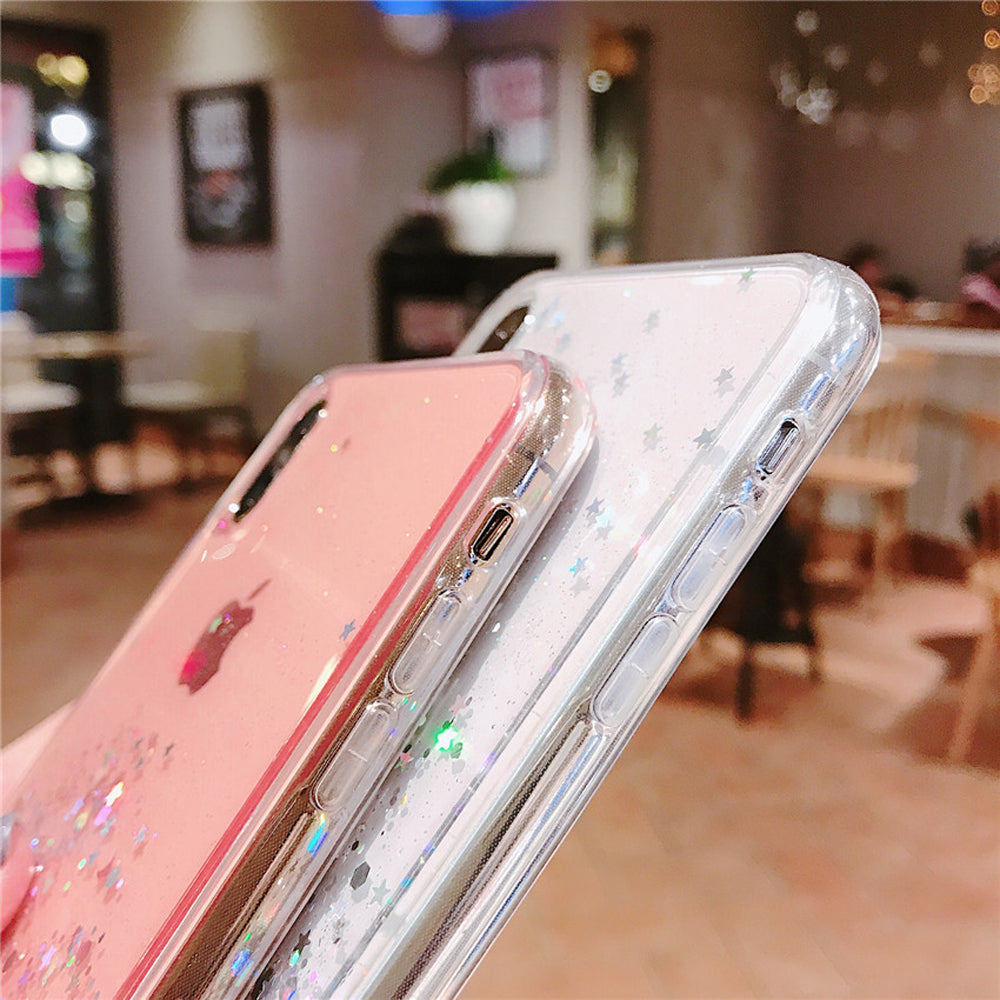 Funda para teléfono con purpurina epoxi