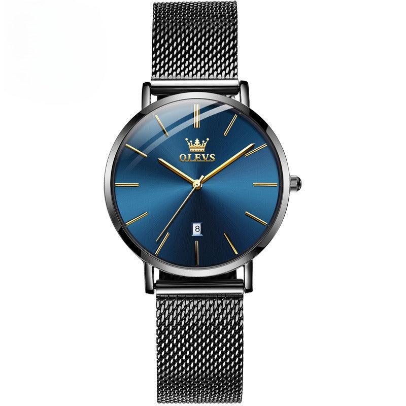 Reloj electrónico de cuarzo para pareja de hombres y mujeres delgados para el Día de San Valentín