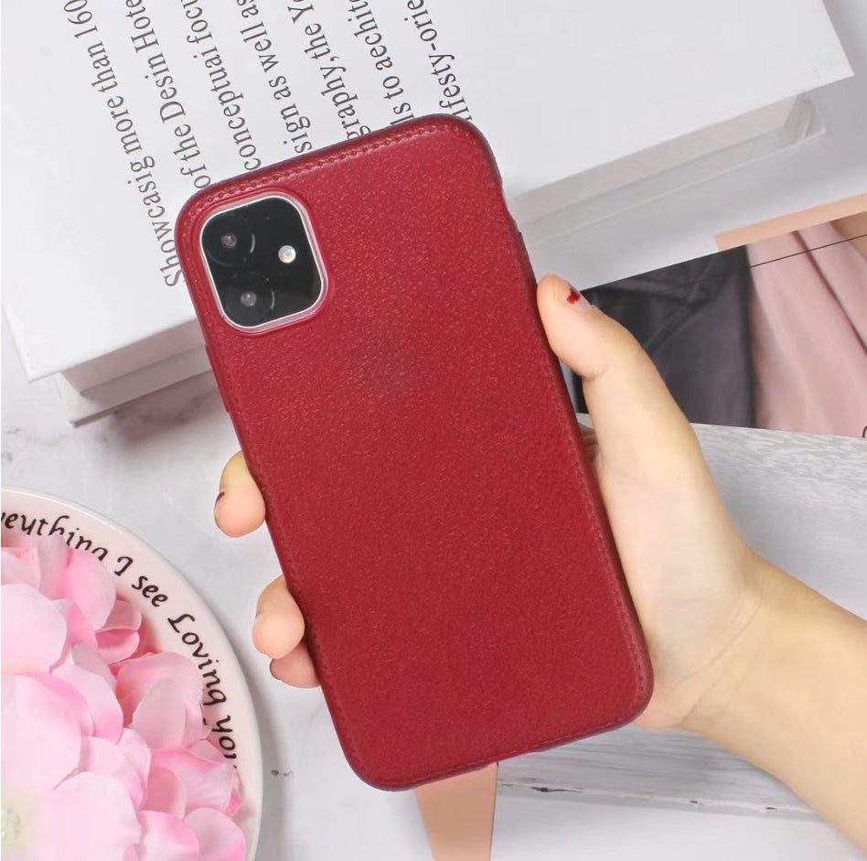 Funda de cuero para teléfono