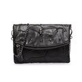 Fashionable Patchwork Color-Block Chain ShoulderCrossbody Bag