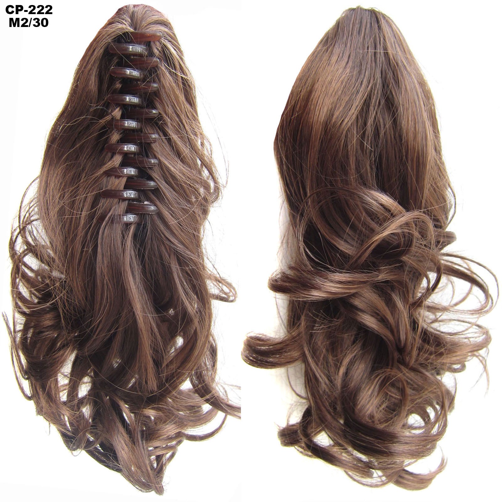 Cola de caballo ondulada larga, envuelta alrededor de la cola de caballo, con clip, tocado, postizo gris, extensiones naturales