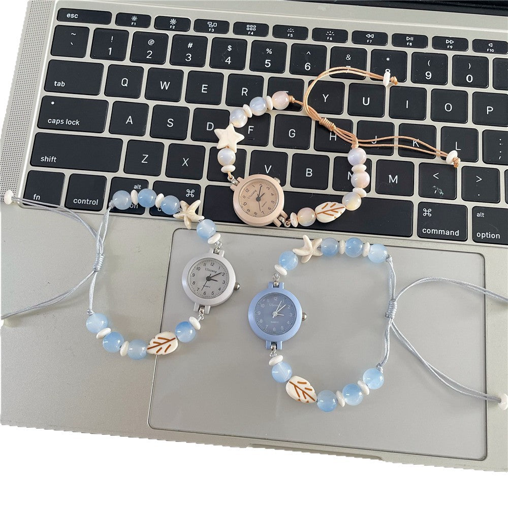 Reloj de cuentas dulce, impopular y de nicho creativo, estilo Ins, apariencia alta