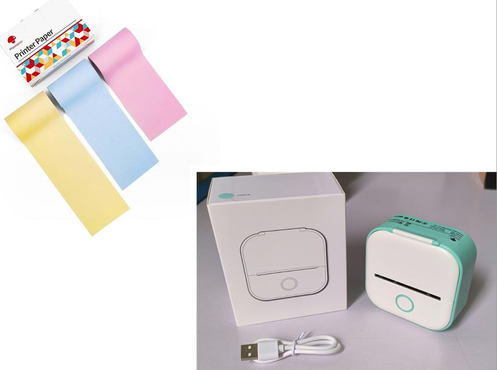 Mini impresora térmica portátil de etiquetas, impresora de fotos para el hogar, impresora de preguntas incorrectas para estudiantes, mini impresora de etiquetas compatible con Bluetooth, etiqueta de precio