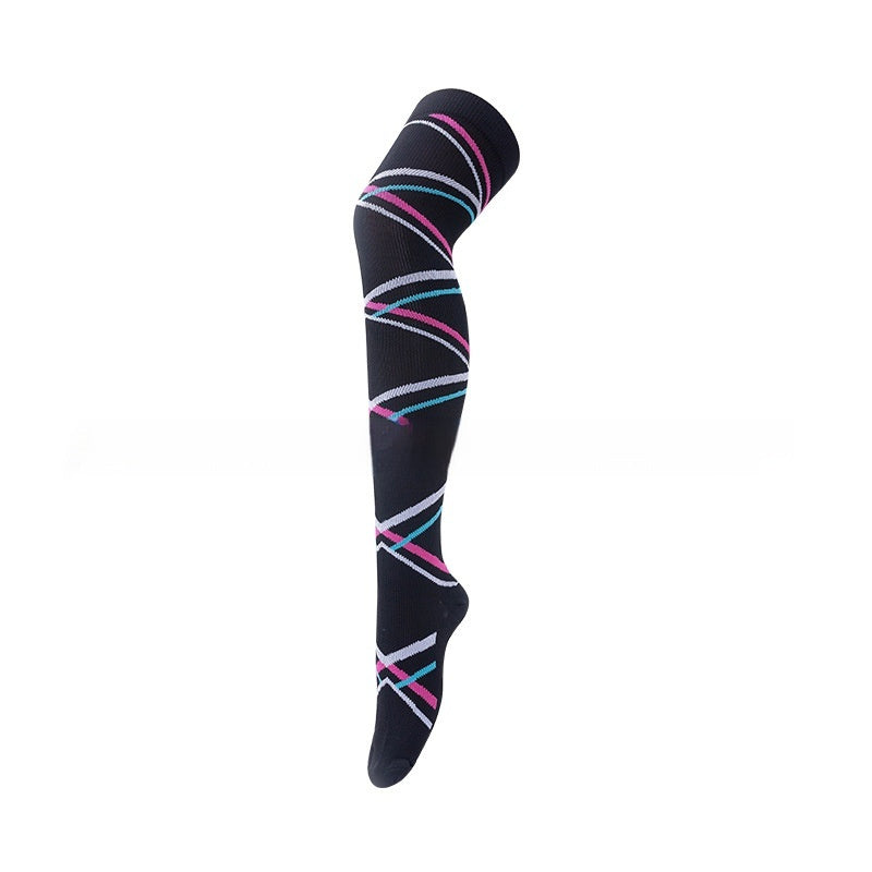 New Outdoor Elastic Sports Running Cycling Long Compression Socks