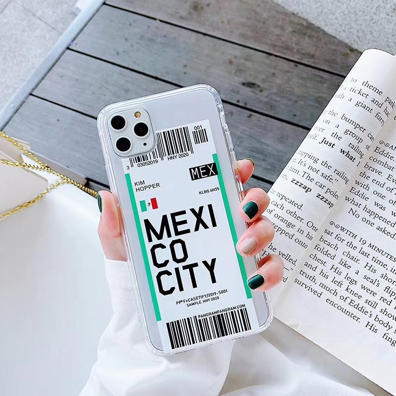 Estuche para teléfono con boleto