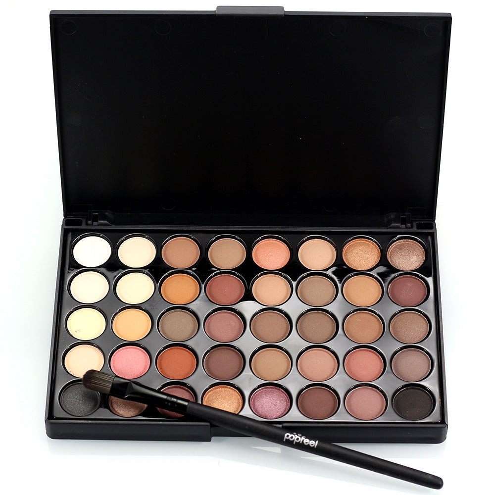 Paleta de maquillaje con purpurina de 40 colores a prueba de agua