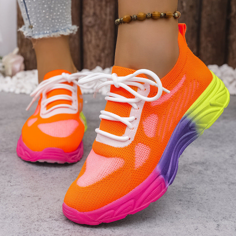 Zapatos planos informales elegantes de punta redonda y corte bajo para mujer