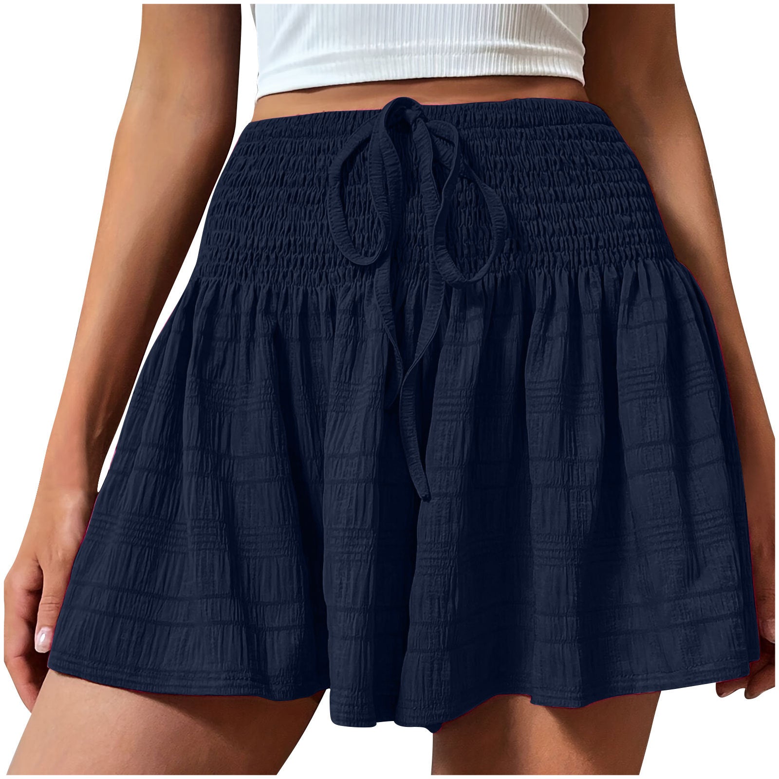Shorts con cordón elegantes y minimalistas para mujer