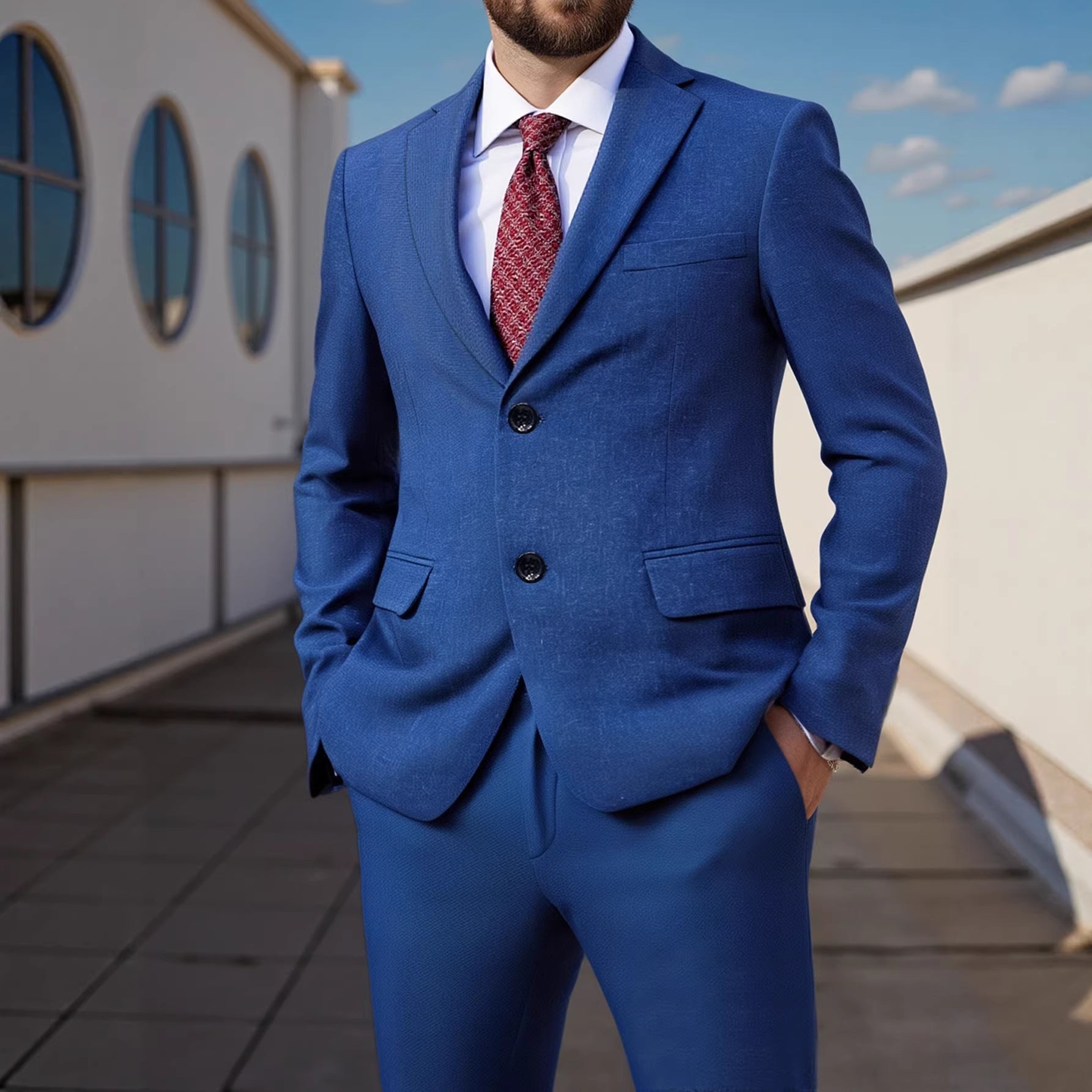 Korean-style Fashionable Casual Mens Blazer