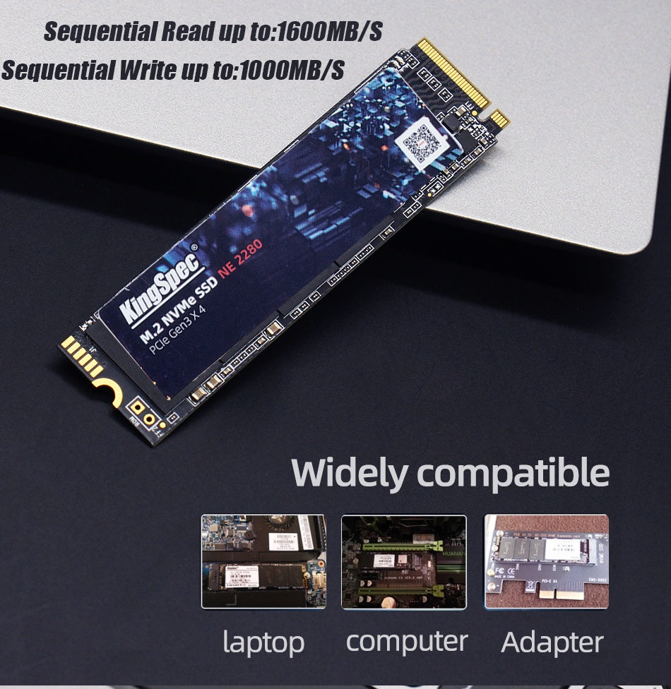 Almacenamiento interno en disco duro SSD M.2 para portátil