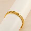 Pulsera de cadena para mujer, estilo informal de negocios, de metal dorado y plateado, joyería
