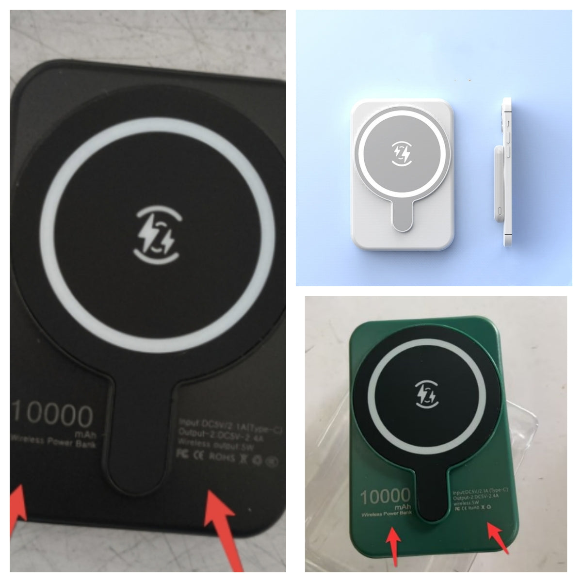 Mini banco de energía inalámbrico magnético de carga rápida de 5000 mAh portátil