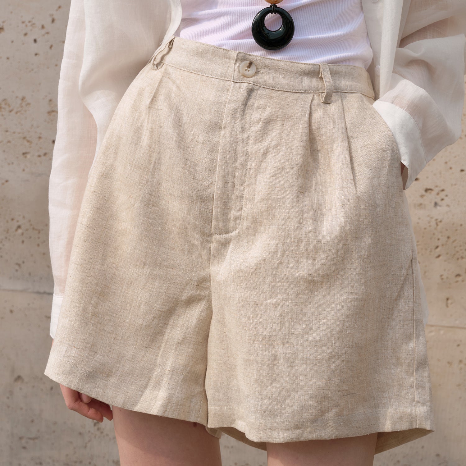 Old Money Style Casual Pants Loose-Fit Womens Linen Trousers