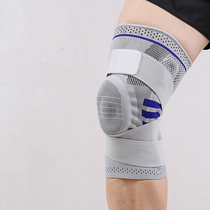 Rodillera deportiva de compresión con absorción de impactos y protección para fitness