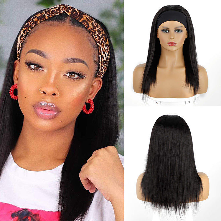 Capuchas para pelucas con banda para el cabello de hielo para cabello largo y liso