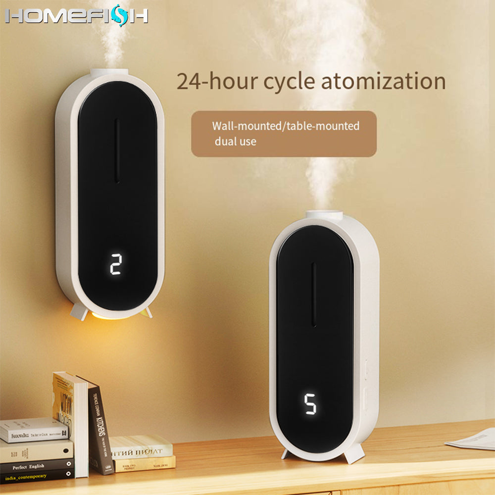 Máquina automática de aromaterapia y fragancias para escritorio, sin dejar rastro, para montaje en pared, para hotel, hogar y eliminación de olores.