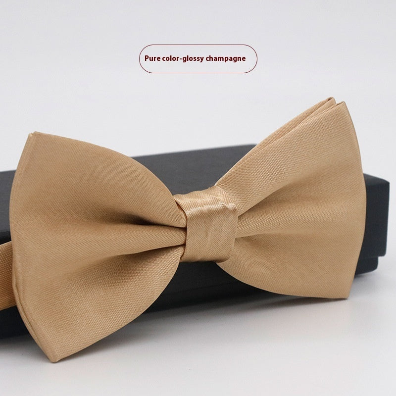 Corbata de lazo para novio, de color liso, para boda, negocios, informal, para hombre