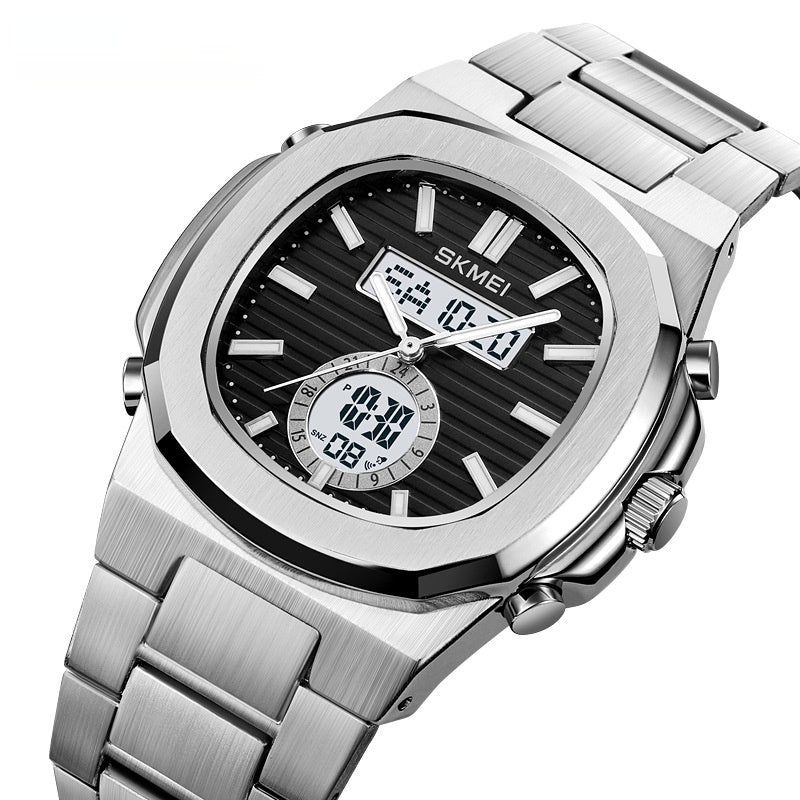 Elegante reloj deportivo impermeable para exteriores con pantalla luminosa para estudiantes.