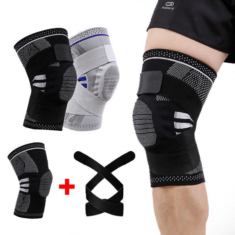 Rodillera deportiva de compresión con absorción de impactos y protección para fitness