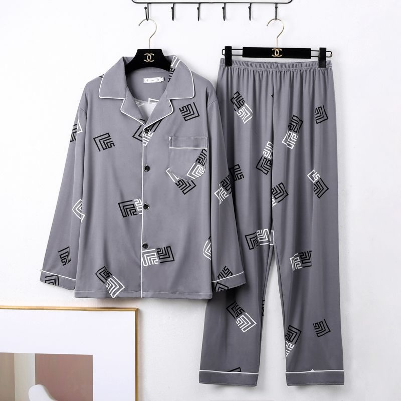 Pijama minimalista de manga larga para hombre