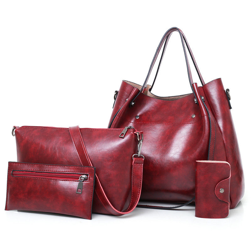 Nuevo conjunto retro de cuatro piezas para madre e hijo para mujer