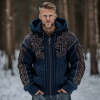 Stylish Winter Warmth Flannel 3D-Printed Hooded Zip-Up Cardigan