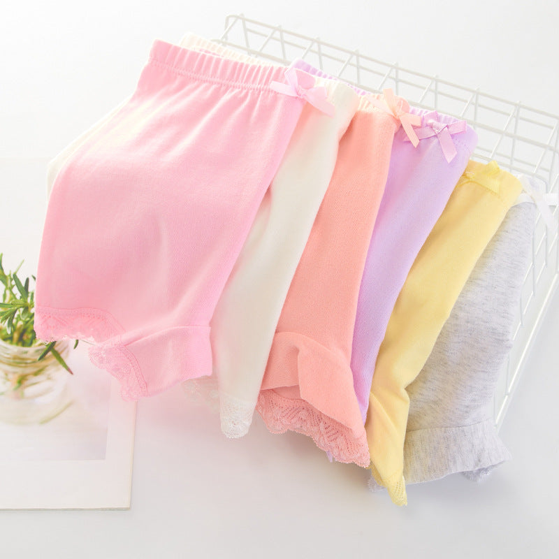 Pantalones de seguridad de verano antiexposición para niñas medianas y grandes. Ropa interior para bebés.