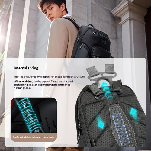 Business Load-Reducing Large-Capacity Water-Resistant Backpack