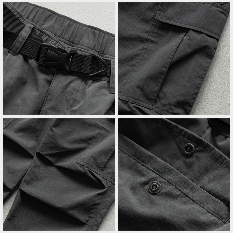 Pantalones de trabajo de estilo japonés para hombre, primavera y verano