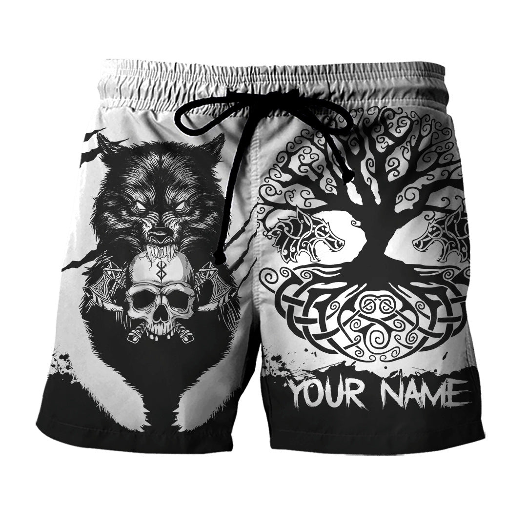 Pantalones cortos de playa casuales y versátiles para hombre para verano