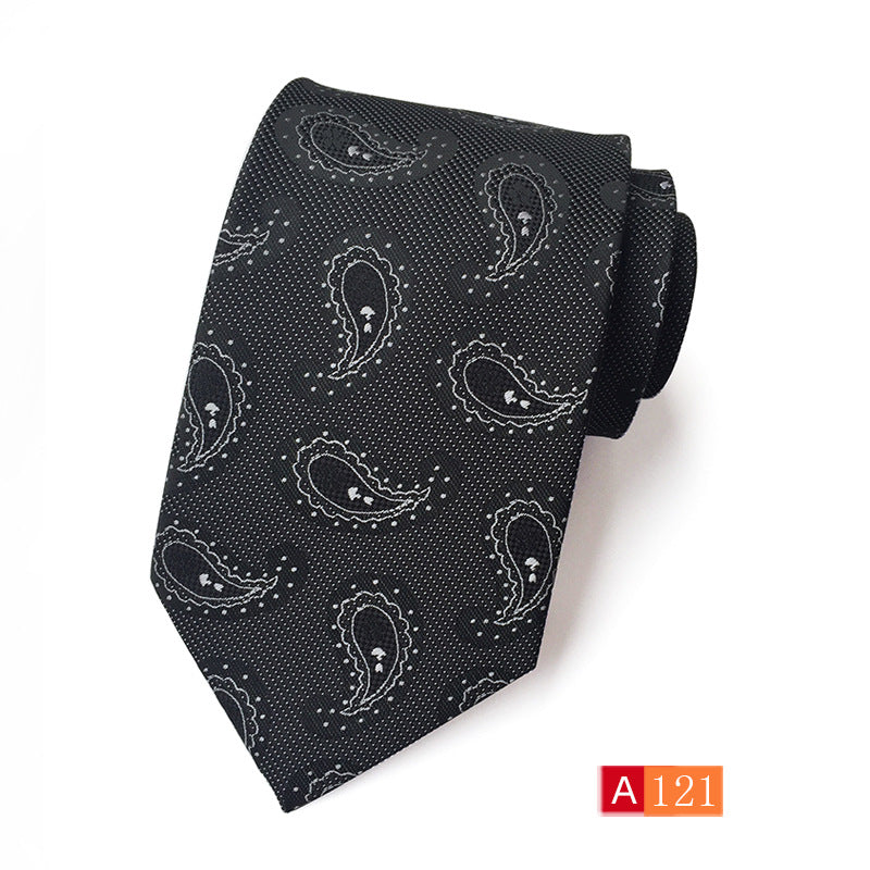 Corbata de jacquard de poliéster para hombre, informal y formal