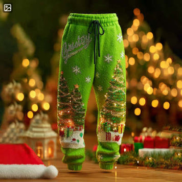 Mens Stylish Casual Printed Drawstring Sweatpants
